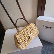 Fortok Women Teen CELINE Lola in Raffia 20x11.5x5cm - 2