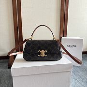 Fortok Women Teen CELINE Lola in Triomphe Canvas 20x11.5x5cm - 1
