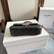 Fortok Women Teen CELINE Lola in Triomphe Canvas 20x11.5x5cm - 6