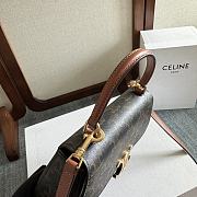 Fortok Women Teen CELINE Lola in Triomphe Canvas 20x11.5x5cm - 5