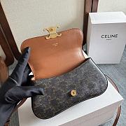Fortok Women Teen CELINE Lola in Triomphe Canvas 20x11.5x5cm - 2