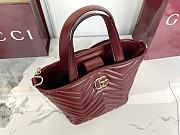 Fortok Gucci GG Marmont Mini Tote Bag Red 18x18x12.5cm - 4
