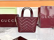 Fortok Gucci GG Marmont Mini Tote Bag Red 18x18x12.5cm - 3