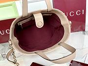 Fortok Gucci GG Marmont Mini Tote Bag Beige 28x24x16cm - 6