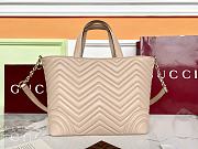 Fortok Gucci GG Marmont Mini Tote Bag Beige 28x24x16cm - 5