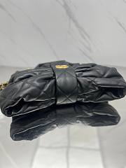 Fortok Chanel Maxi Bow Bag Leather Black 29*38*5cm  - 4