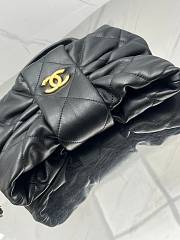 Fortok Chanel Maxi Bow Bag Leather Black 18*26*5*cm - 2