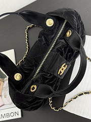 Fortok Chanel Maxi Bow Bag Velve Black 29*38*5cm - 6