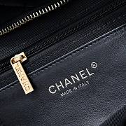 Fortok Chanel Maxi Bow Bag Velve Black 18*26*5*cm - 2