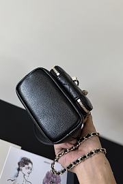 Fortok Chanel Clutch With Chain Caviar Black 12.5-19-7.5cm - 6