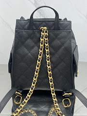 Fortok Chanel 25B backpack Caviar Black 23*23*14cm - 3