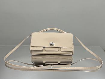 Fortok Balenciaga Bel Air Small Clutch On Strap Cream Beige 26.9 x 13.9 x 5.3cm