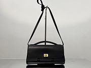 Fortok Balenciaga Bel Air Small Clutch On Strap Black With Gold Hardware 26.9 x 13.9 x 5.3cm - 1