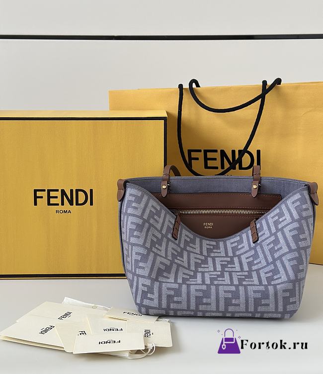 Fortok Fendi Small Roll shopper bag Fabric 22x14x18cm - 1