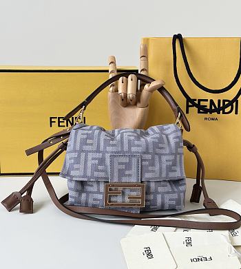Fortok Fendi Mamma Baguette Fabric 16-13-10cm