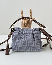 Fortok Fendi Mamma Baguette Fabric 16-13-10cm - 2