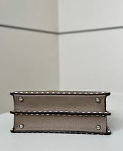 Fortok Fendi Peekaboo bag with Selleria stitching Brown  27×11×20cm - 4