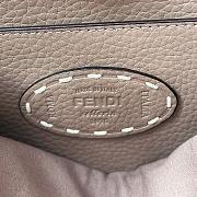 Fortok Fendi Peekaboo bag with Selleria stitching Brown  27×11×20cm - 2