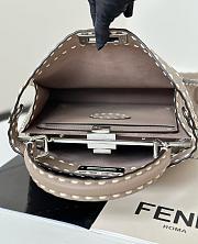 Fortok Fendi Peekaboo bag with Selleria stitching Brown 33×12×25cm - 3