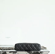 Fortok Chanel Vanity Case With Chain Top Handle CC Black Caviar 19.5×17×5cm - 6