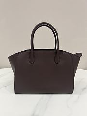 Fortok The Row Marlo 12 leather tote bag Burgundy 30*14*24cm - 1