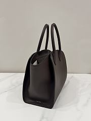 Fortok The Row Marlo 12 leather tote bag Burgundy 30*14*24cm - 4