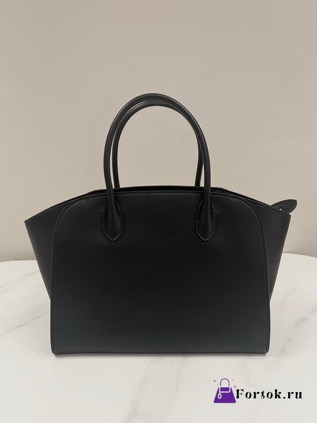 Fortok The Row Marlo 12 leather tote bag Black 30*14*24cm - 1