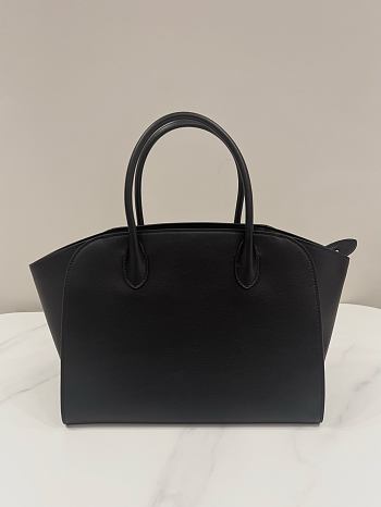 Fortok The Row Marlo 12 leather tote bag Black 30*14*24cm