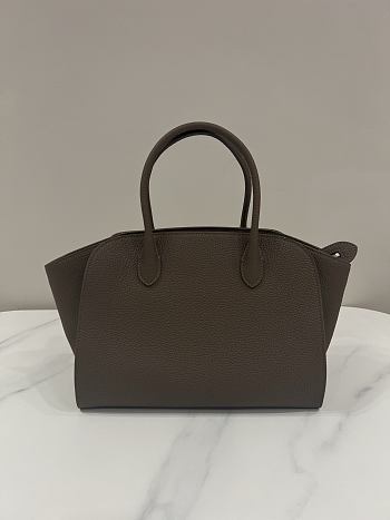 Fortok The Row Marlo 12 leather tote bag Brown 30*14*24cm