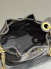 Fortok Saint Laurent YSL Cassandre Quilted Bucket Bag Black 15.5x11x25cm - 6