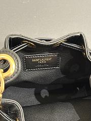 Fortok Saint Laurent YSL Cassandre Quilted Bucket Bag Black 15.5x11x25cm - 5