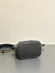 Fortok Saint Laurent YSL Cassandre Quilted Bucket Bag Black 15.5x11x25cm - 4