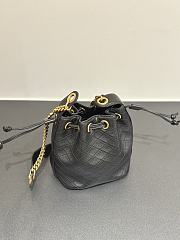 Fortok Saint Laurent YSL Cassandre Quilted Bucket Bag Black 15.5x11x25cm - 2