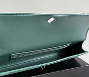 Fortok Bottega Veneta Andiamo clutch in green intrecciato suede lambskin 31*13*3cm - 3