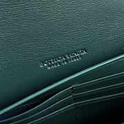 Fortok Bottega Veneta Andiamo clutch in green intrecciato suede lambskin 31*13*3cm - 2