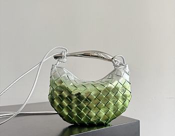 Fortok Bottega Veneta Baby Sardine Fresh mint/silver Mini Bag 20x12x2.5cm