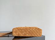 Fortok Bottega Veneta Bang Bang Intrecciato Suede Vanity Bag in amber-gold 22*12.5*5cm - 2