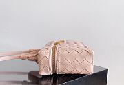 Fortok Bottega Veneta Bang Bang Intrecciato Vanity Bag in Pink 22*12.5*5cm - 2