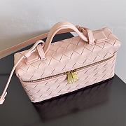 Fortok Bottega Veneta Bang Bang Intrecciato Vanity Bag in Pink 22*12.5*5cm - 4