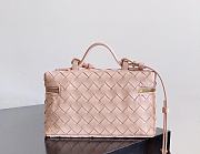 Fortok Bottega Veneta Bang Bang Intrecciato Vanity Bag in Pink 22*12.5*5cm - 5