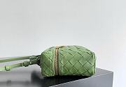 Fortok Bottega Veneta Bang Bang Intrecciato Vanity Bag in Green 22*12.5*5cm - 3