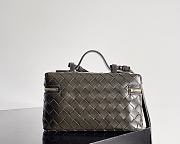 Fortok Bottega Veneta Bang Bang Intrecciato Vanity Bag in Cypress 22*12.5*5cm  - 3
