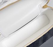 Fortok Bottega Veneta Bang Bang Intrecciato Vanity Bag in White 22*12.5*5cm - 2