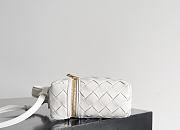 Fortok Bottega Veneta Bang Bang Intrecciato Vanity Bag in White 22*12.5*5cm - 3