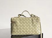 Fortok Bottega Veneta Bang Bang Intrecciato Vanity Bag in Pistachio 22*12.5*5cm  - 5