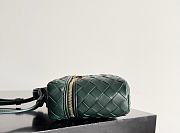 Fortok Bottega Veneta Bang Bang Intrecciato Vanity Bag in Emerald Green 22*12.5*5cm  - 2