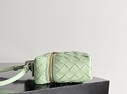 Fortok Bottega Veneta Bang Bang Intrecciato Vanity Bag in Baby Green 22*12.5*5cm   - 6