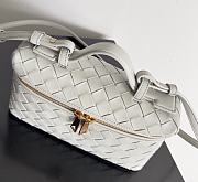 Fortok Bottega Veneta Bang Bang Intrecciato Vanity Bag Grey 22*12.5*5cm - 6