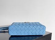 Fortok Bottega Veneta Bang Bang Intrecciato Vanity Bag Blue 22*12.5*5cm - 4