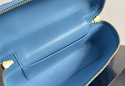 Fortok Bottega Veneta Bang Bang Intrecciato Vanity Bag Blue 22*12.5*5cm - 5